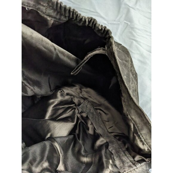 Bagatelle Pants Brown Suede 100% Leather Straight Leg Lined Womens Size 26W - Picture 5 of 12